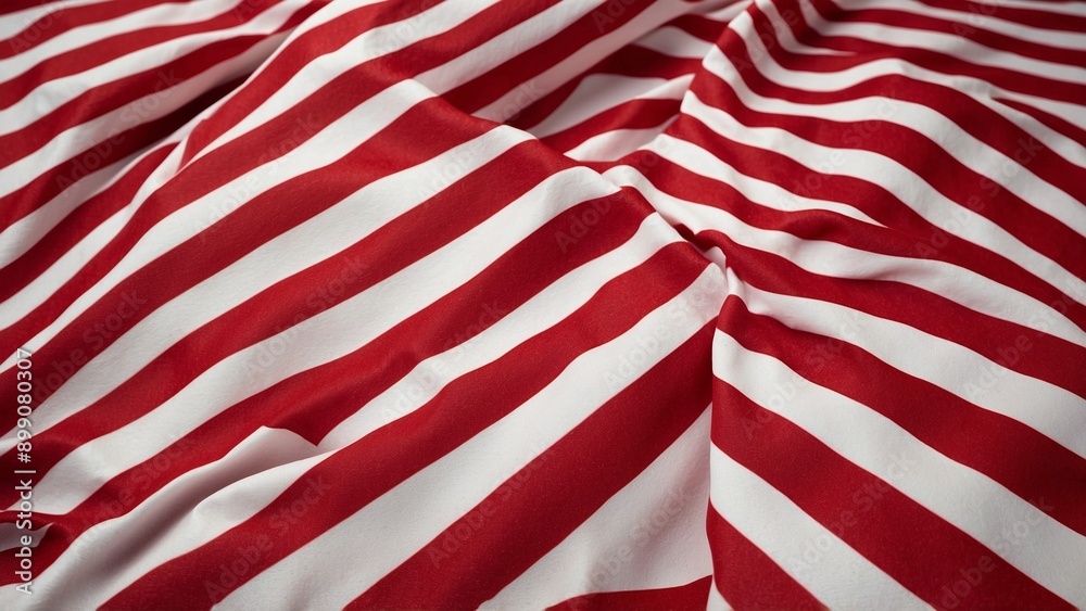 A smooth fabric featuring an eye-catching striped design in red and white colors, ideal for textiles and fashion. A smooth fabric featuring an eye-catching striped design in red and white colors, ideal for textiles and fashion.