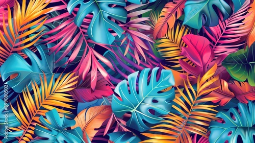 summer pattern wallpaper © pixelwallpaper