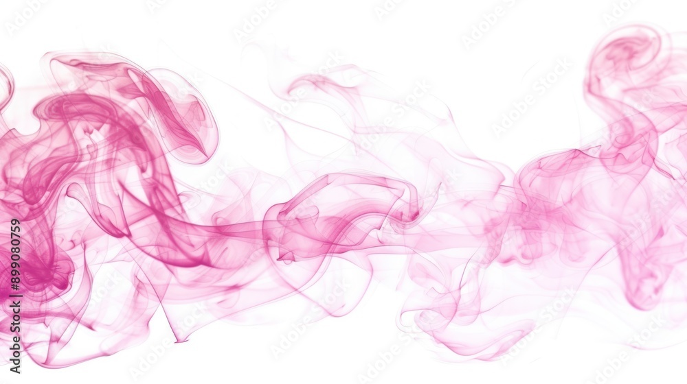 Fototapeta premium smoke cloud texture close up isolated on white background