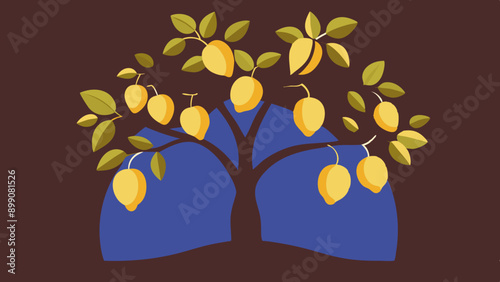 Lemon Tree Gardening Illustration: From Planting to Harvesting