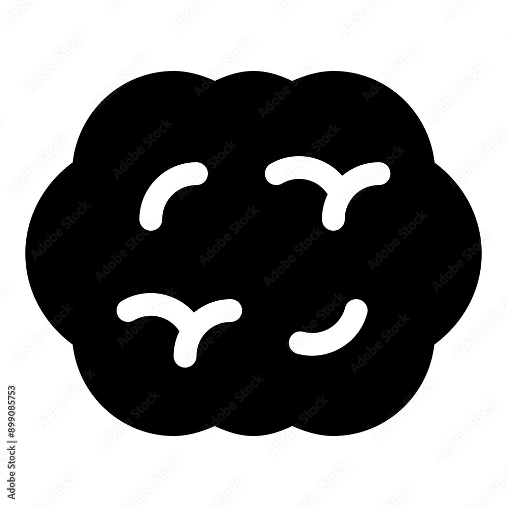 Brain icon for intelligence and cognitive science Brain icon for intelligence and cognitive science