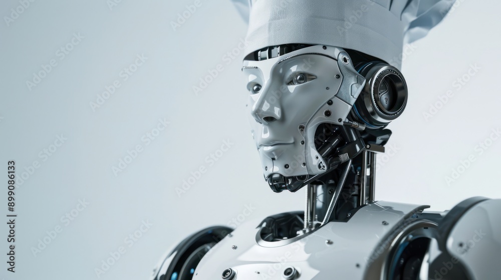 Robot chef concept Robot chef concept