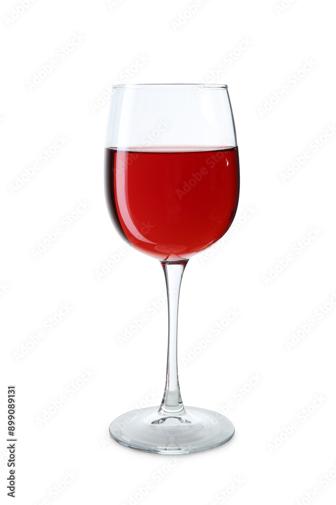 Glass with red wine isolated on white background Glass with red wine isolated on white background