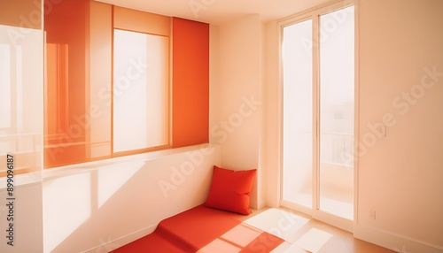 Photo interior modern design room 3d illustration