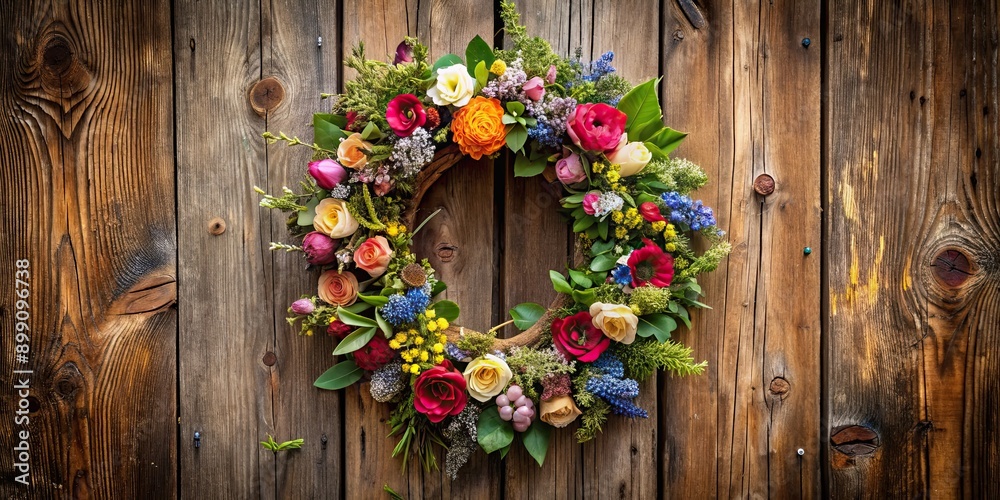 Rustic wooden flower door wreath perfect for a Midsummer night dream decoration, wreath, backdrop, Midsummer, dream, door Rustic wooden flower door wreath perfect for a Midsummer night dream decoration, wreath, backdrop, Midsummer, dream, door