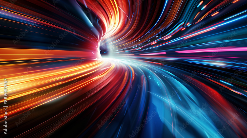 ultra high speed colorful light trails abstract background, digital technology wallpaper ultra high speed colorful light trails abstract background, digital technology wallpaper