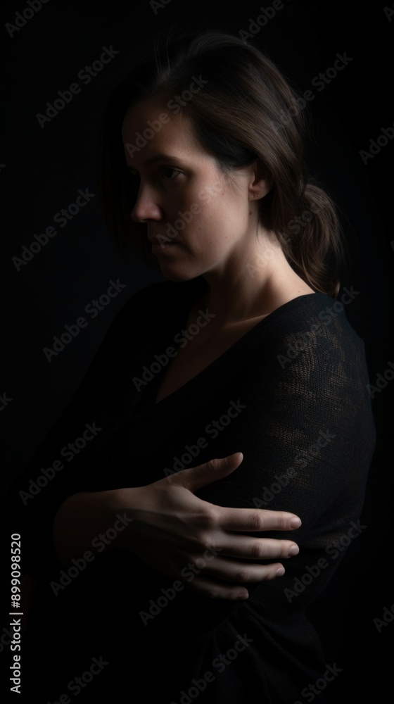 Mysterious Woman in Low Light Mysterious Woman in Low Light