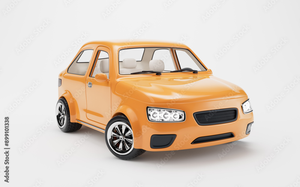 Realistic 3D style automobile car, 3d rendering. Realistic 3D style automobile car, 3d rendering.