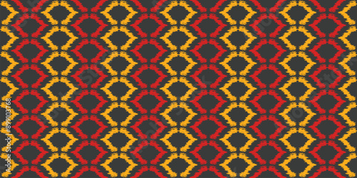 Geometric ethnic pattern seamless flower color oriental. seamless pattern. Design for fabric, curtain, background, carpet, wallpaper, clothing, wrapping, Batik, fabric,Vector illustration