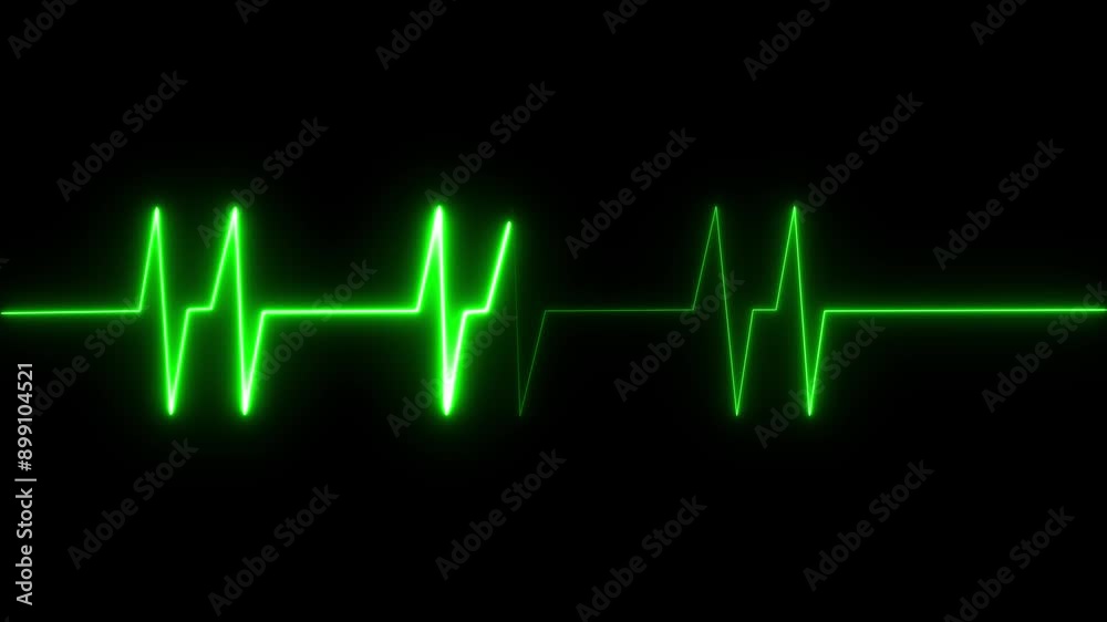 Heartbeat icon animation on background. Heartbeat icon animation on background.
