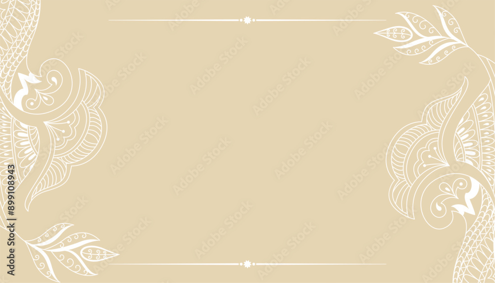 line style flourish swirl decoration background with text space