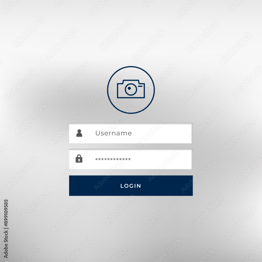 modern web login form template for social profile access modern web login form template for social profile access
