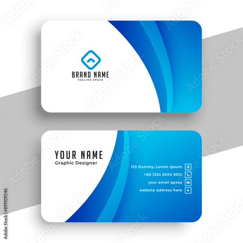 trendy corporate business card layout for company branding