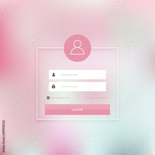 web login page screen template stay connected
