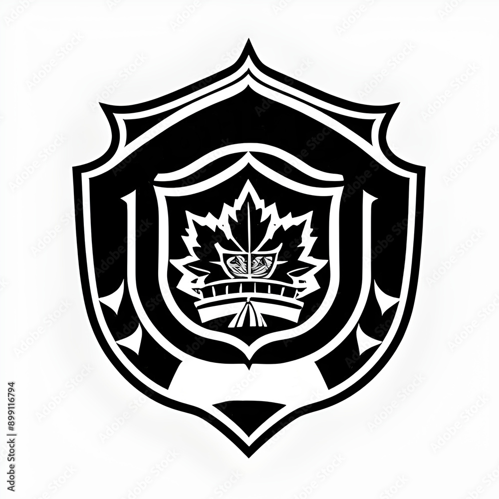 a vector image of a police badge logo, design, emblem, symbol, icon, graphic, illustration, security, law, enforcement, officer, authority, shield, insignia, protection, safety, canadian a vector image of a police badge logo, design, emblem, symbol, icon, graphic, illustration, security, law, enforcement, officer, authority, shield, insignia, protection, safety, canadian