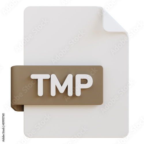 tmp file extension 3d illustration photo