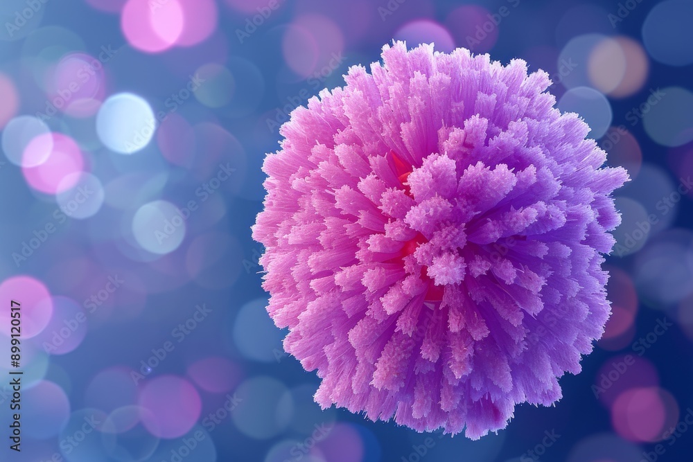 Close up of a pink spiky flower symbolizing nature beauty and intricate design Close up of a pink spiky flower symbolizing nature beauty and intricate design