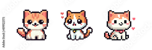 cute cat pixel art