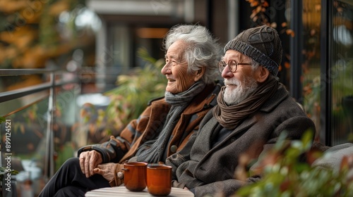 Wallpaper Mural Pensioners enjoying customized living spaces, radiating vitality Torontodigital.ca