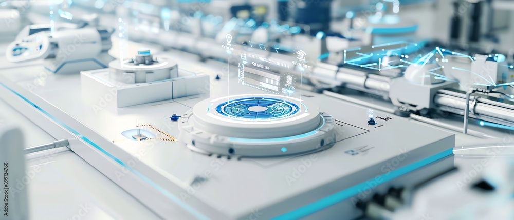 Highresolution image of digital twins in manufacturing Highresolution image of digital twins in manufacturing