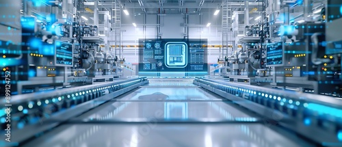 Highresolution image of digital twins in manufacturing photo