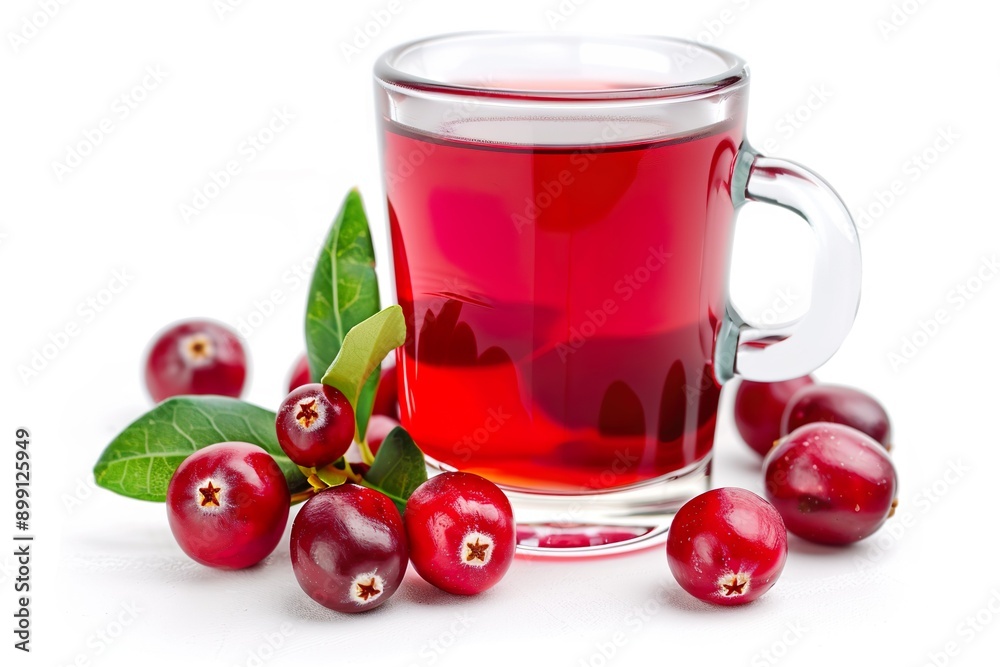Cranberry Juice isolated on a white background Cranberry Juice isolated on a white background
