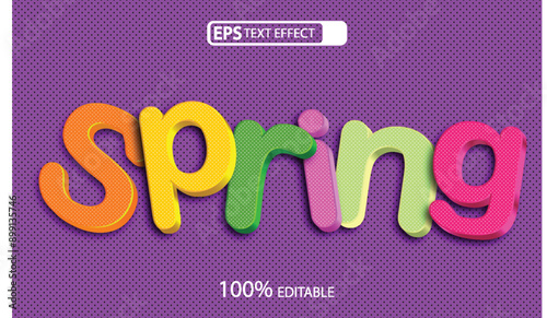 Spring text effect