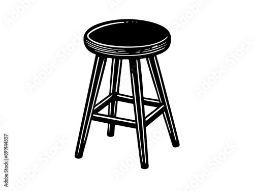 A classic chair design featuring a backrest and a seat.