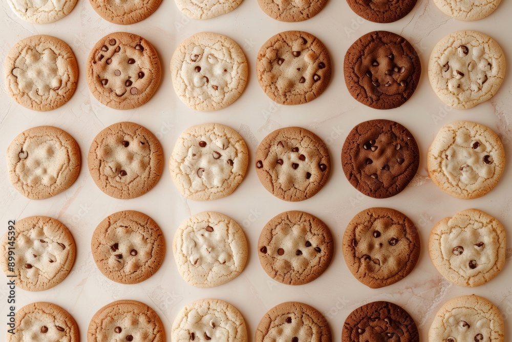 Seamless Chocolate Chip Cookies Background Pattern for Wrapping Paper or Digital Backgrounds Seamless Chocolate Chip Cookies Background Pattern for Wrapping Paper or Digital Backgrounds