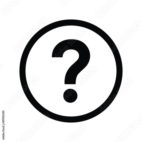 Question mark icon vector