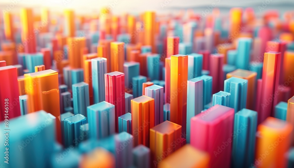 Colorful geometric shapes