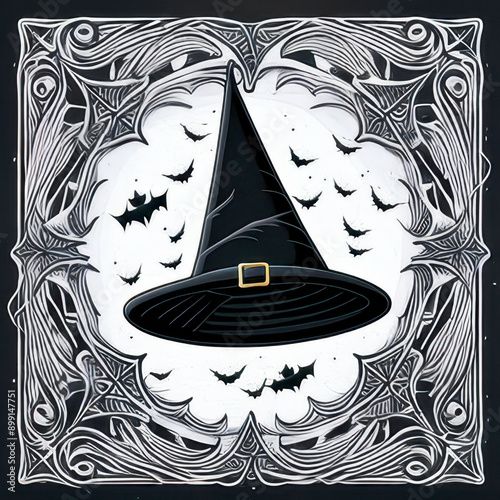 illustration of a halloween background