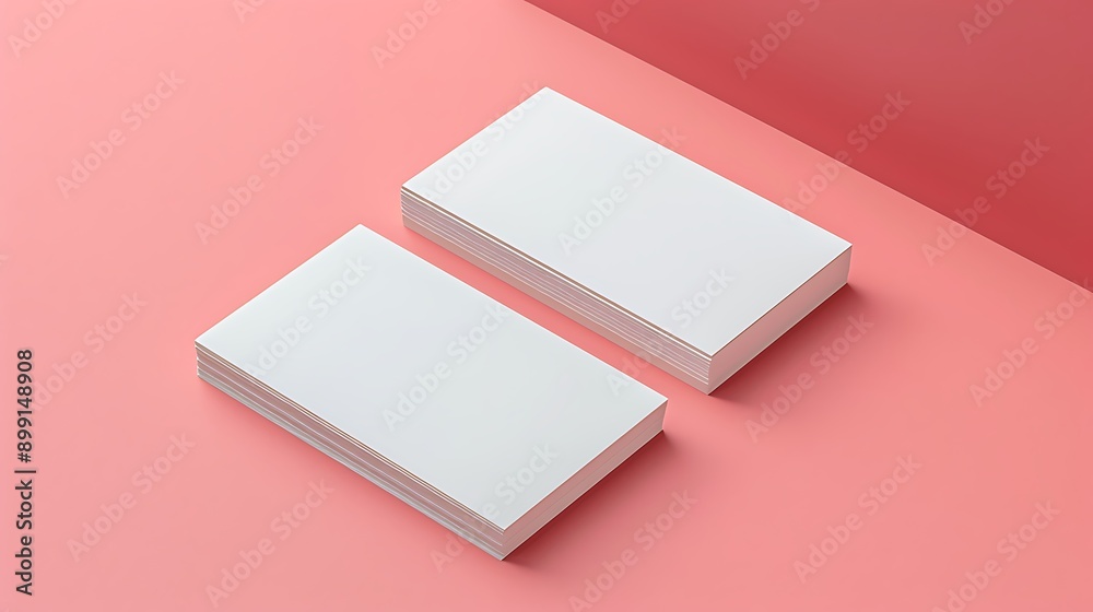 Business cards blank Mockup on color background Business cards blank Mockup on color background