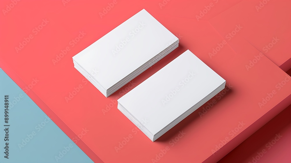 Business cards blank Mockup on color background Business cards blank Mockup on color background