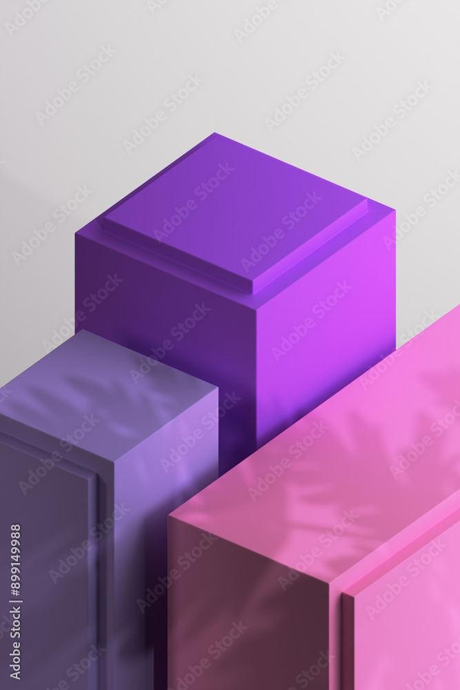 3D Render of Minimalist Podium for Product Showcase 3D Render of Minimalist Podium for Product Showcase
