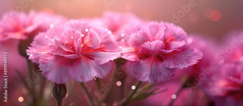 flower Dianthus caryophyllus andraeanum bokeh abstract background photo