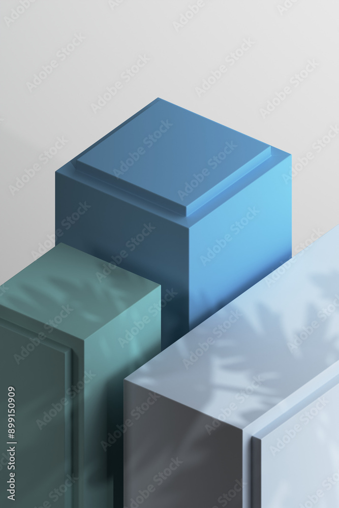 3D Render of Minimalist Podium for Product Showcase 3D Render of Minimalist Podium for Product Showcase