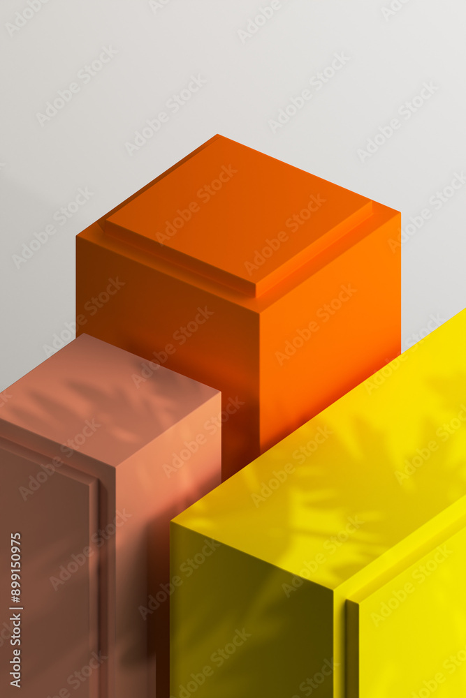 3D Render of Minimalist Podium for Product Showcase 3D Render of Minimalist Podium for Product Showcase