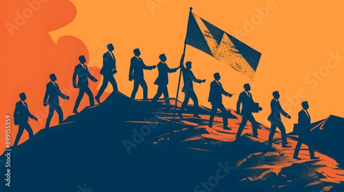 illustration of a silhouette of the world