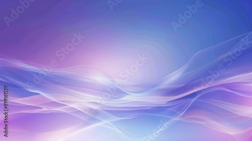 Abstract Purple and Blue Wave Background - Minimalist Digital Art