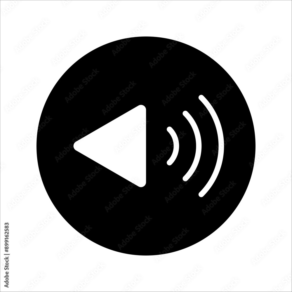 Play Icon illustration, Play button sign and symbol. Play Icon illustration, Play button sign and symbol.