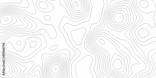 Seamless pattern with lines White wave paper curved reliefs abstract background, Abstract topographic contours map background. Abstract black and white topographic contours lines of mountains.