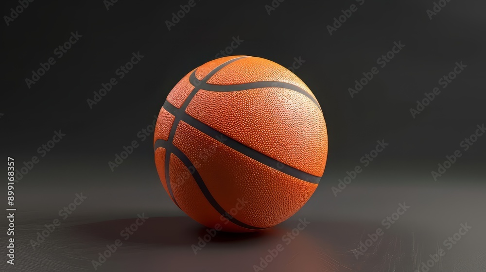 Close-up of a basketball with an orange and black pattern Close-up of a basketball with an orange and black pattern