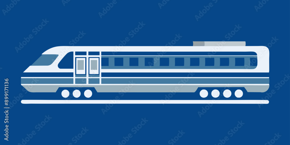 Stylish Train Icon Vector: Flat Design Illustration for Your Projects Stylish Train Icon Vector: Flat Design Illustration for Your Projects