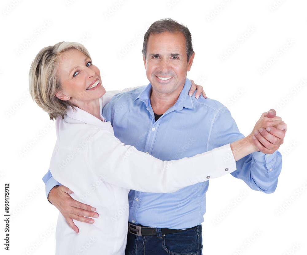 Elderly Pair Enjoying a Dance Together in Studio - Retirement Activity Elderly Pair Enjoying a Dance Together in Studio - Retirement Activity