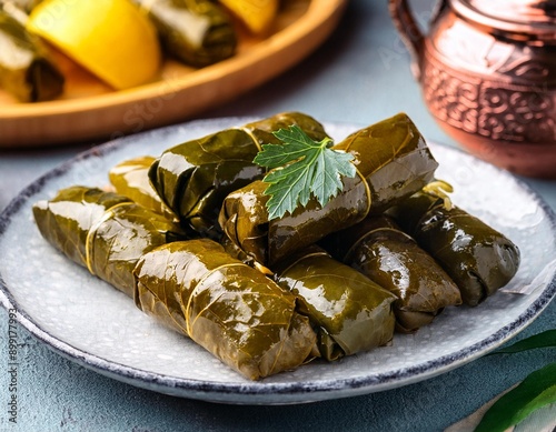 Turkish stuffed dish dolma photo