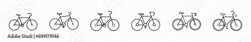 Bicycle icon on transparent background. bycicle icon vector, bycicle illustration, Bike icon.