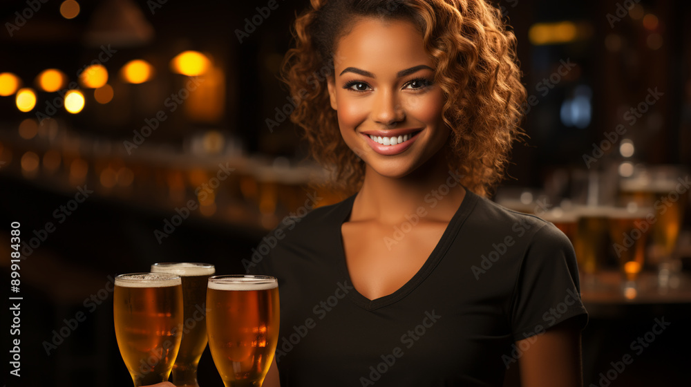 Barman hands pouring a lager beer in a glass. Barman hands pouring a lager beer in a glass.