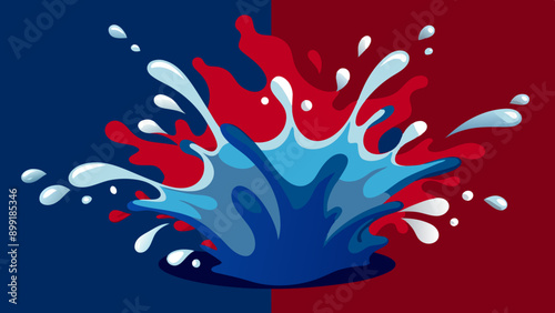 High-Impact Water Splash: Ideal for Graphic and Media Applications