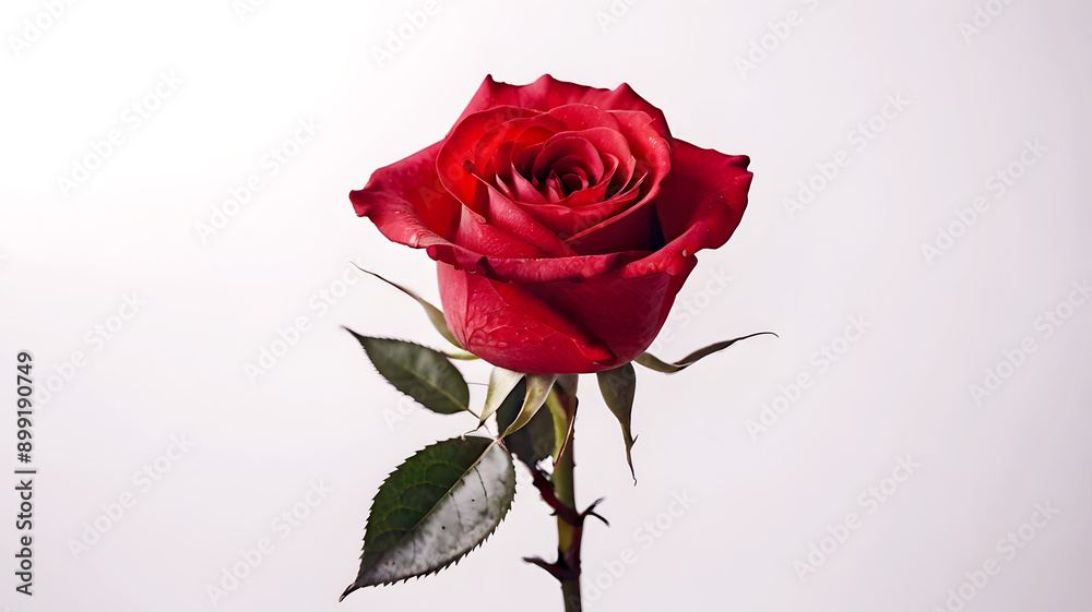 Red rose flower isolated on white, photo Red rose flower isolated on white, photo